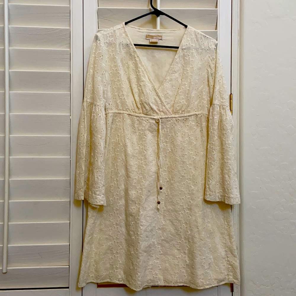 Long sleeve crochet Michael Kors dress